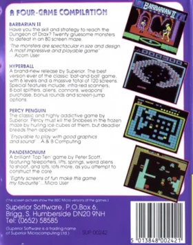 Pandemonium (19xx)(Top Ten) box cover back